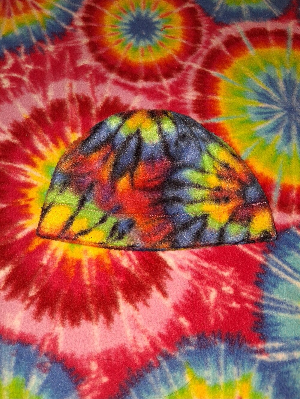 Tie-Dye Fleece Beanie - Multicolor